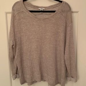 Bar III Size Large Lilac and Gold Threaded Sweater